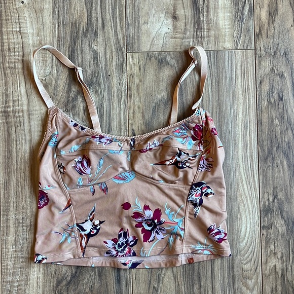 Free People Intimates XS Floral/Bird Bralette - Picture 1 of 5